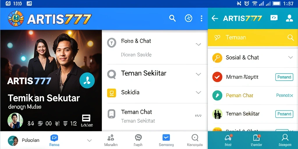 Tampilan antarmuka ARTIS777 yang menarik dan mudah dinavigasi.