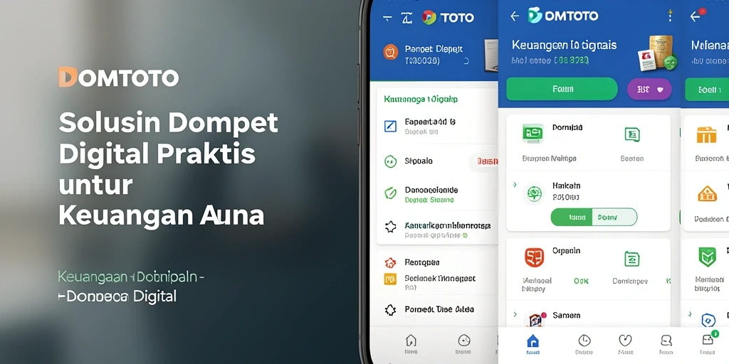 Antarmuka DOMTOTO yang bersih dan mudah dipahami.