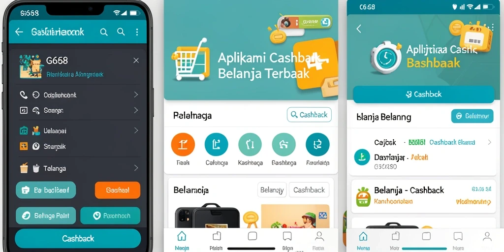 Tampilan antarmuka G668 dengan fitur Cashback yang menarik.