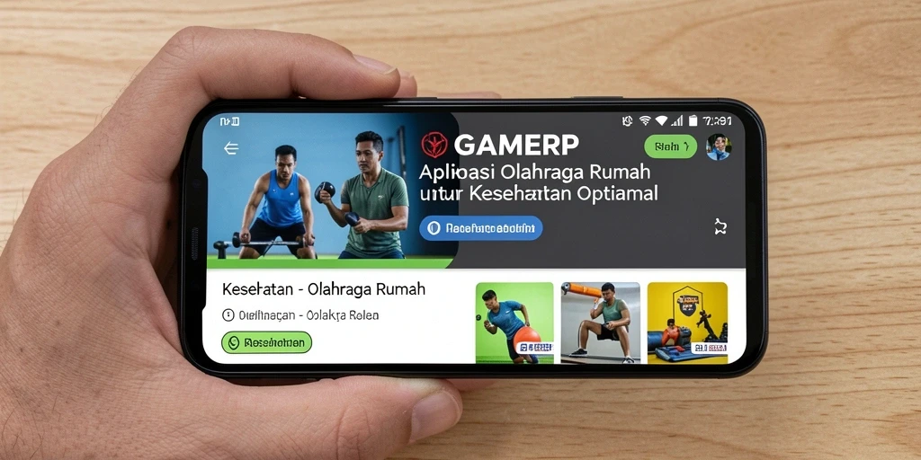 Antarmuka GAMERP yang ramah pengguna untuk latihan rumah.