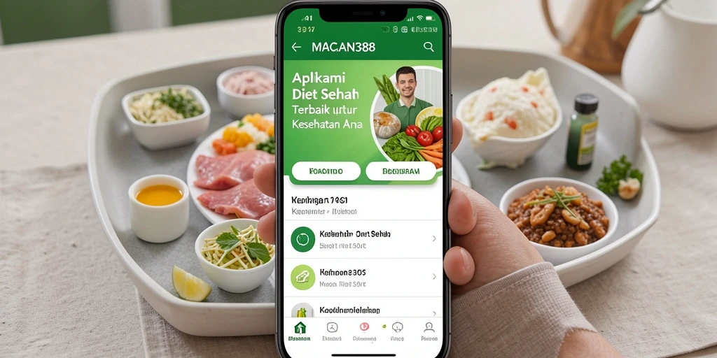 Antarmuka aplikasi MACAN388 yang intuitif untuk Diet Sehat.