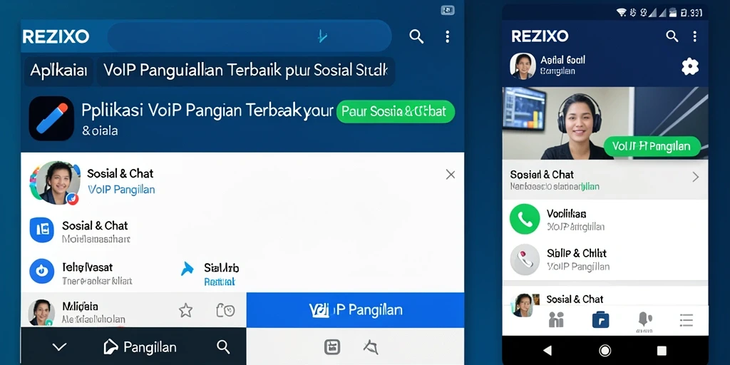 Tampilan antarmuka aplikasi REZIXO yang sederhana dan intuitif.