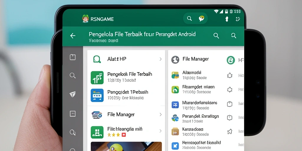 Antarmuka RSNGAME yang intuitif untuk pengelolaan file yang efisien.