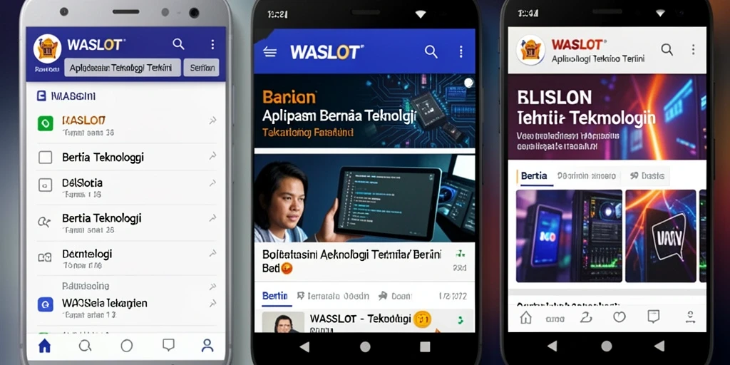 Antarmuka pengguna aplikasi WASLOT yang modern dan informatif.